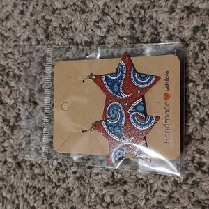 Women Dangle Star Earrings